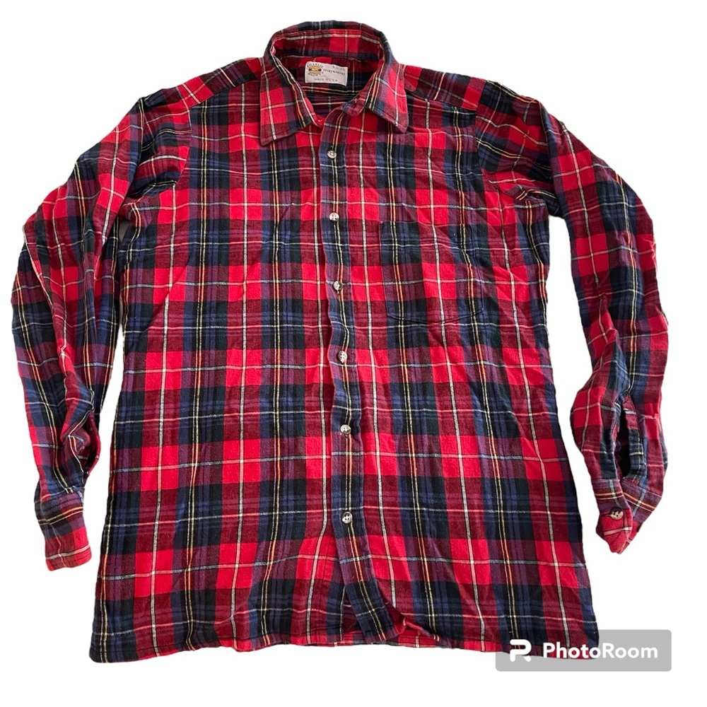 Charlie Brown Shirtmakers Flannel Shirt Made in the USA!